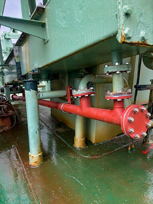 コンベアー配管取り換え工事